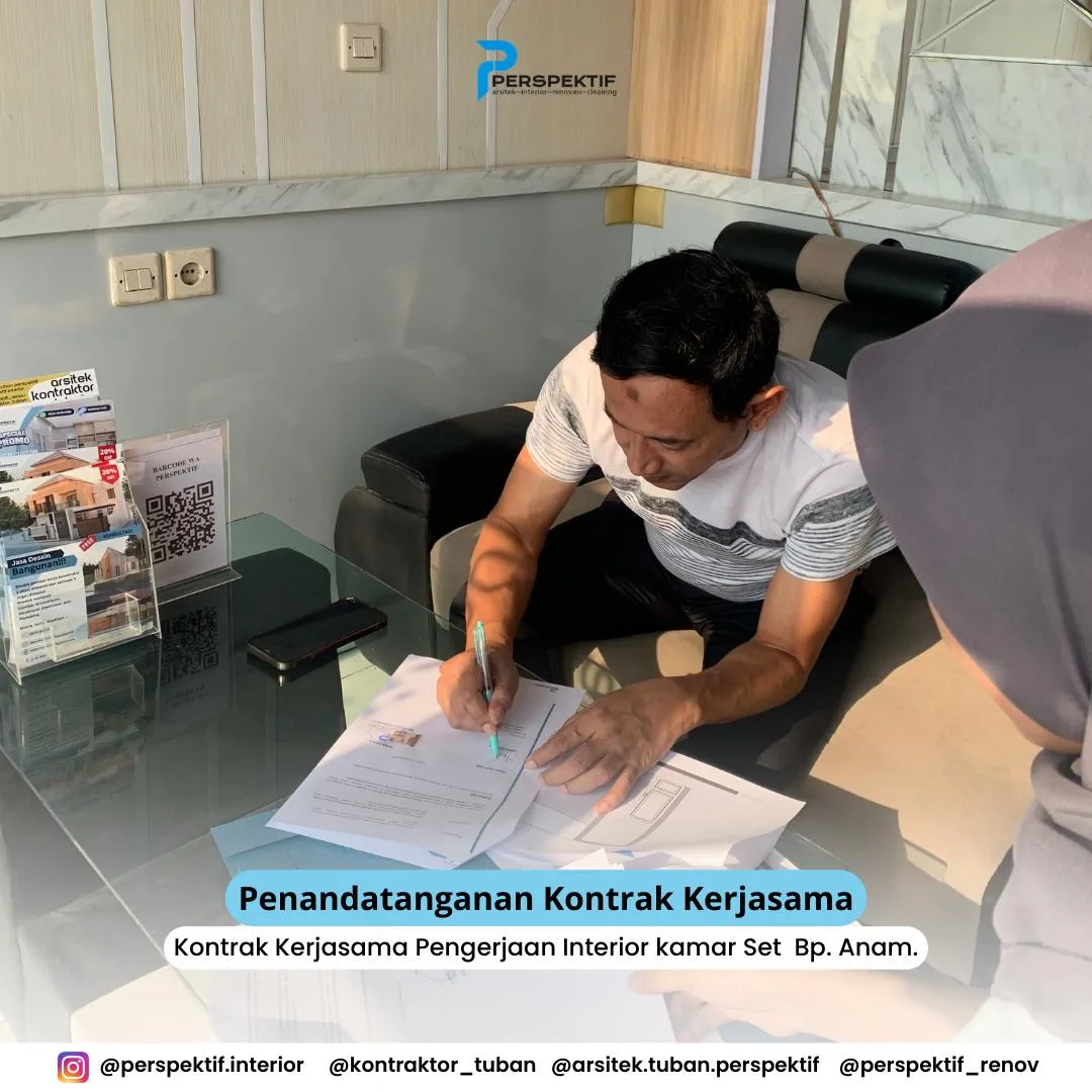 Dokumentasi kontrak dan serah terima klien Perspektif 4