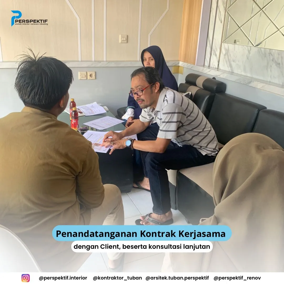 Dokumentasi kontrak dan serah terima klien Perspektif 1